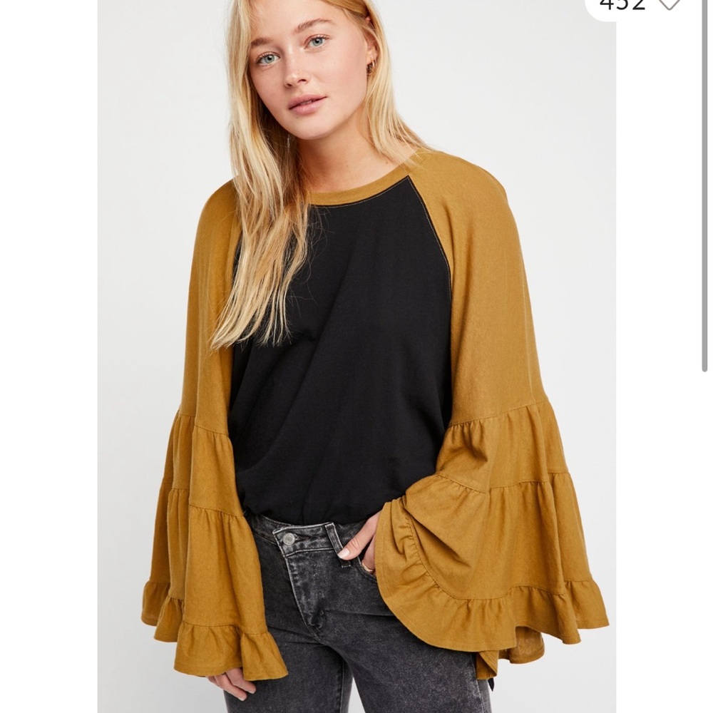 Free People No Crying in Baseball Tee- Small